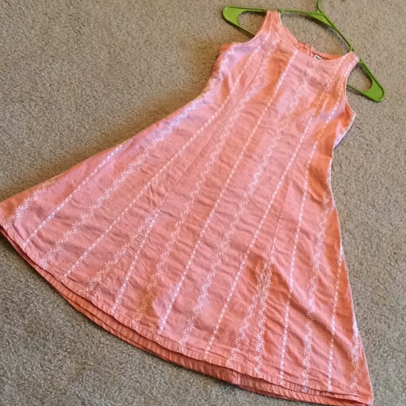 christie brooks Other - lined embroidered peach Christie Brooks dress sz 8
